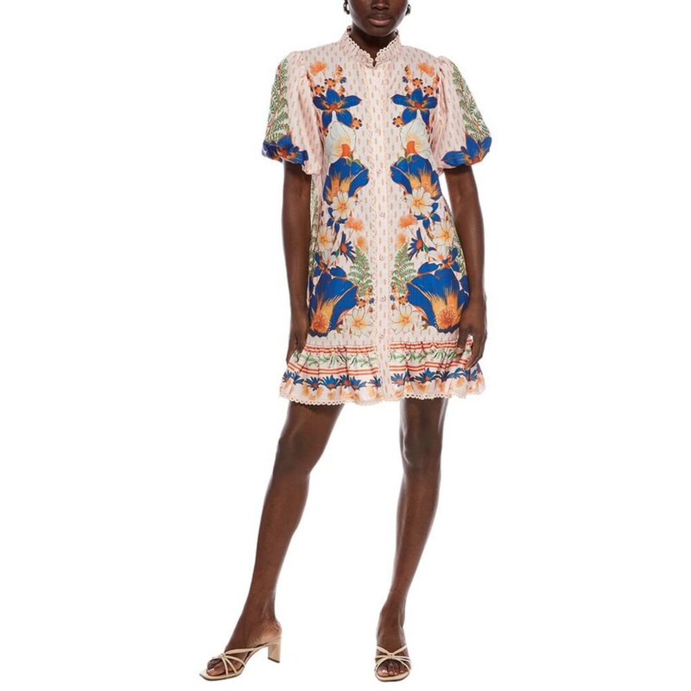 Nancy Yang Womens  Shirtdress, Pink